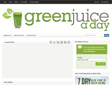 Tablet Screenshot of greenjuiceaday.com